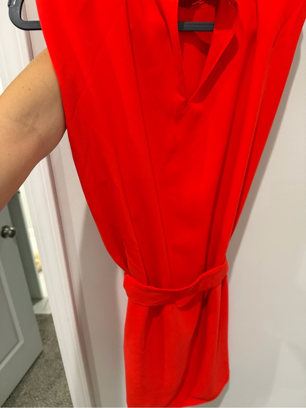 Amanda Uprichard cocktail dress in crimson red - Picture 3 of 4